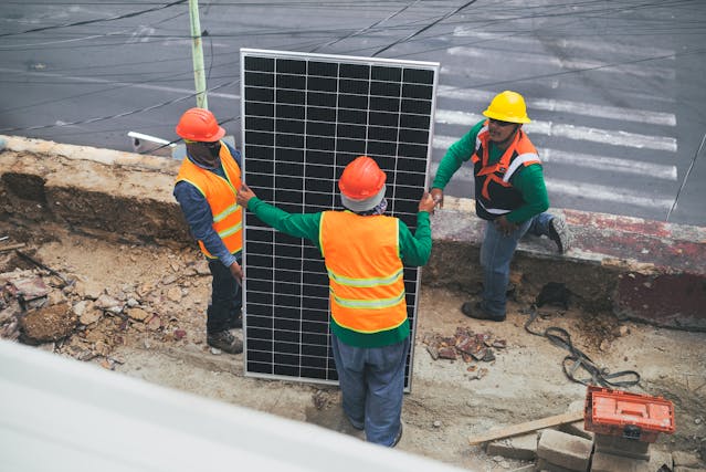 dirt on solar panels